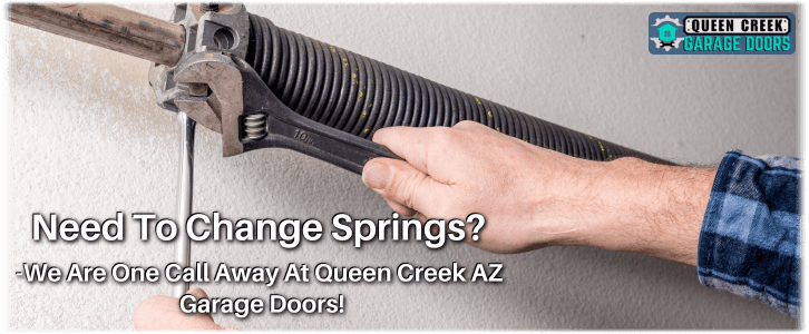 Broken Garage Door Spring Queen Creek AZ